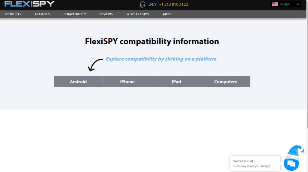 FlexiSpy-Kompatibilität 