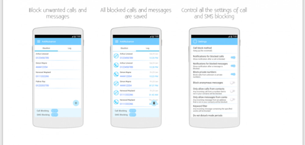 AntiNuisance-Spam-Anrufblocker für Android 