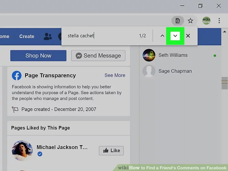 So finden Sie Kommentare von jemandem auf Facebook