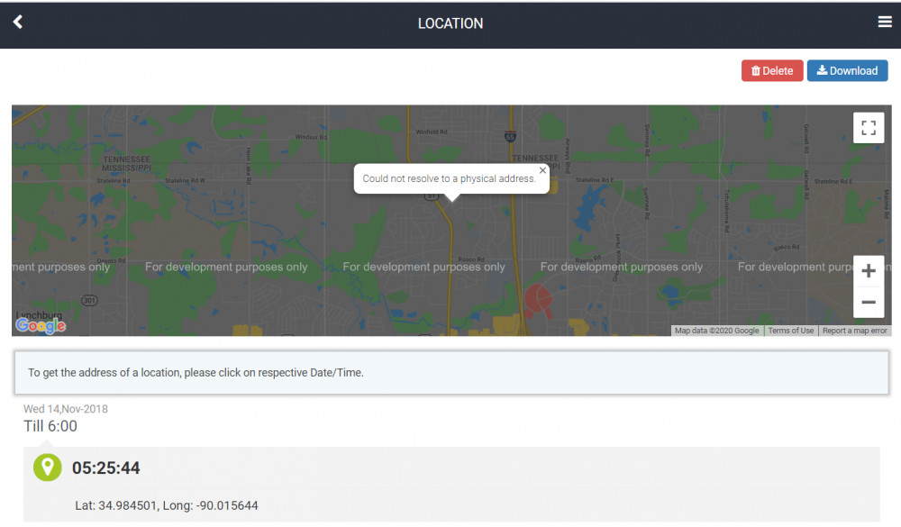mobistealth GPS-Standort
